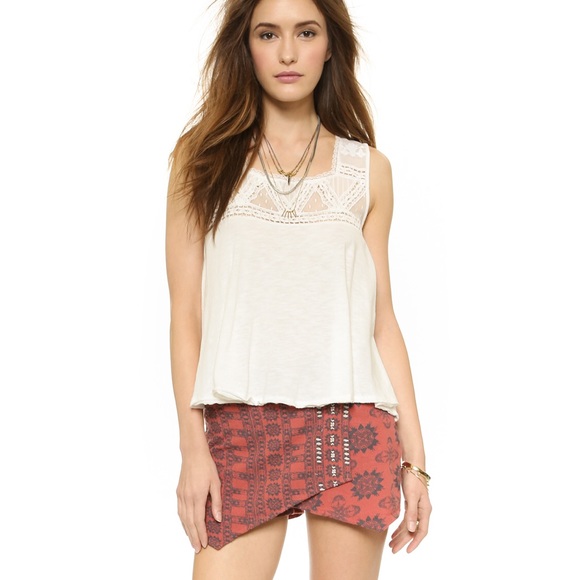 Free People Pants - Free People Red Clay Tribal Skort